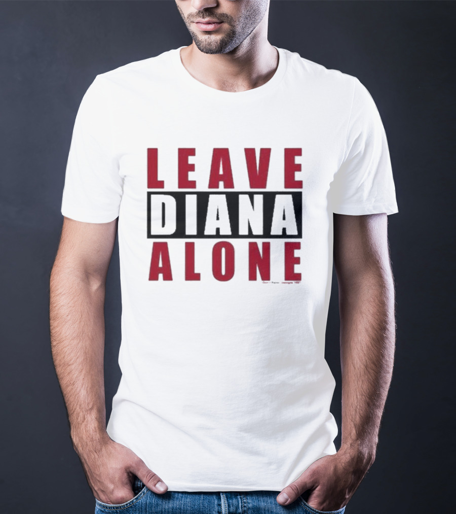 Grailed Leave Diana Alone Bold Red T-Shirt