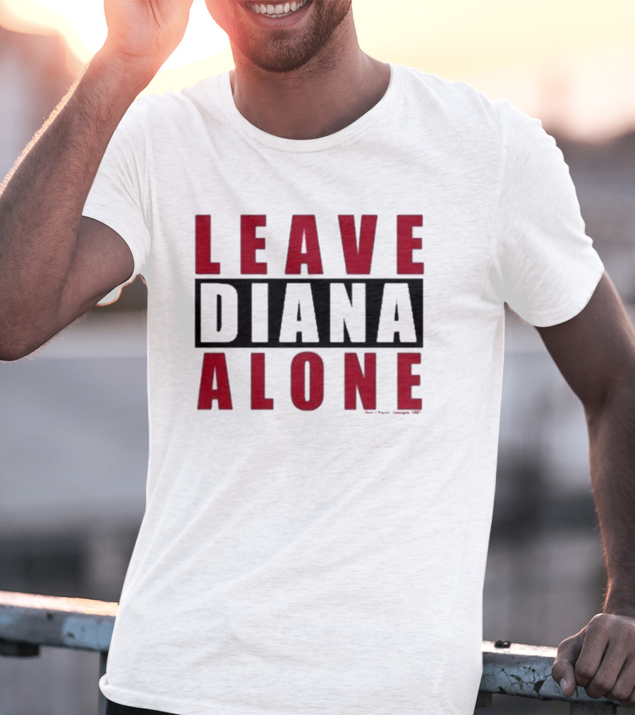 Grailed Leave Diana Alone Bold Red T-Shirt