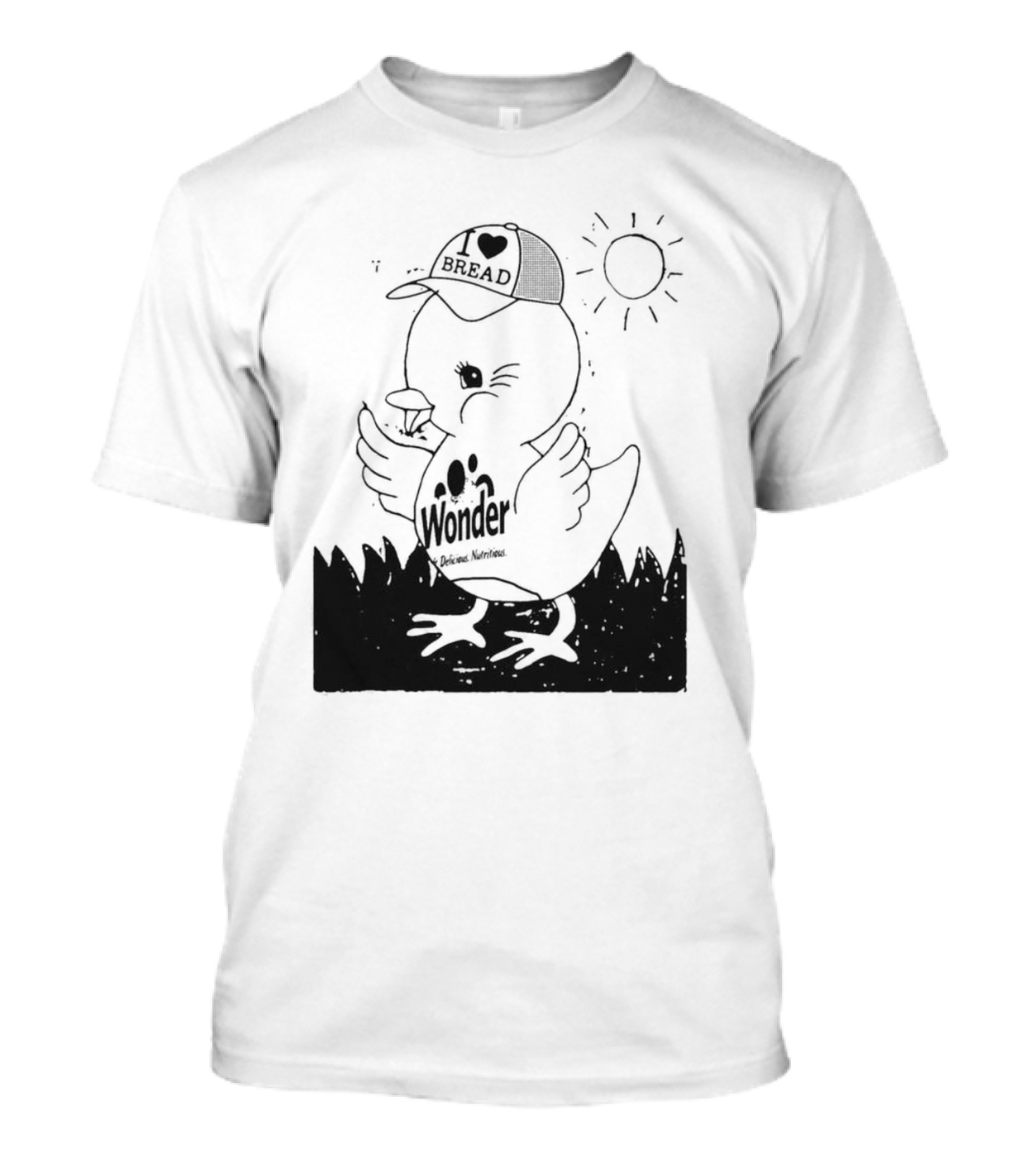 Wonder Bread Duck I Love Bread T-Shirt