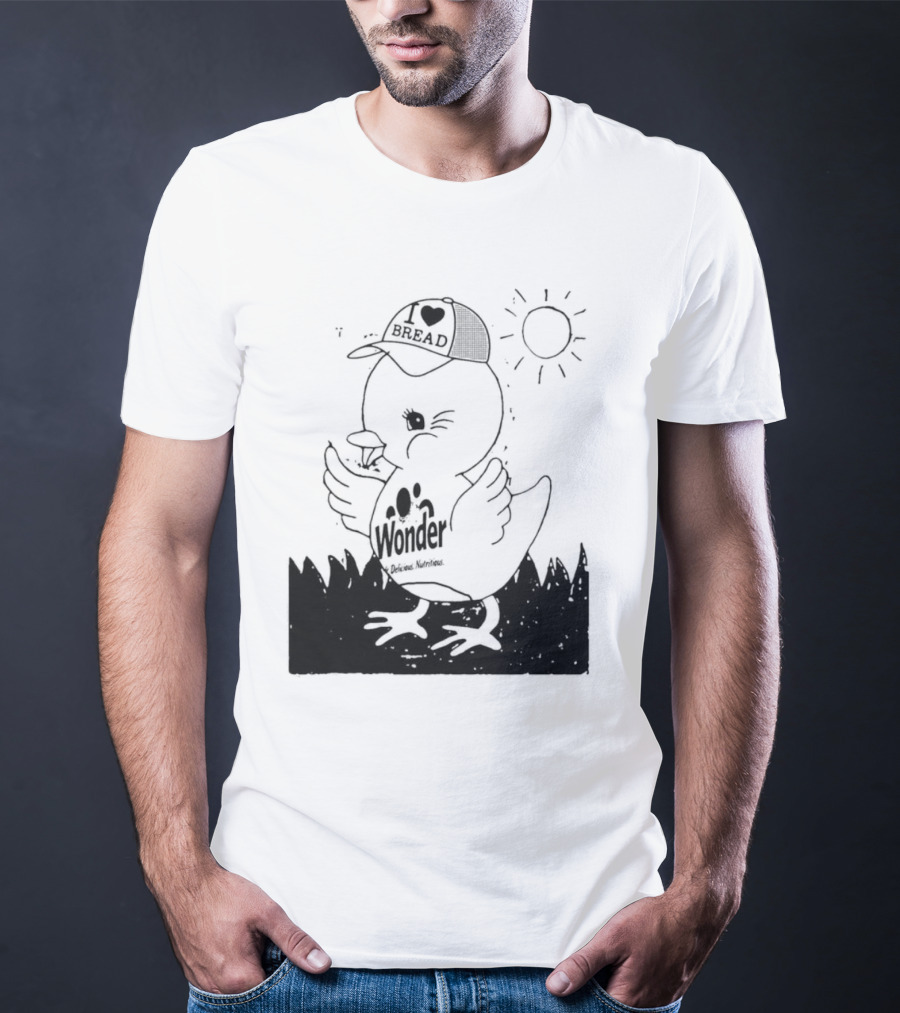 Wonder Bread Duck I Love Bread T-Shirt