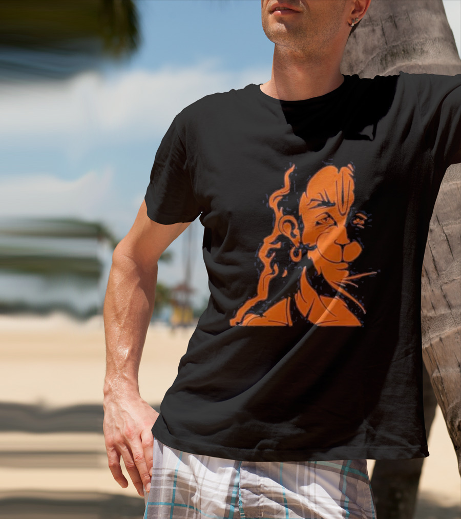 Happy Hanuman Iconic Orange T-Shirt