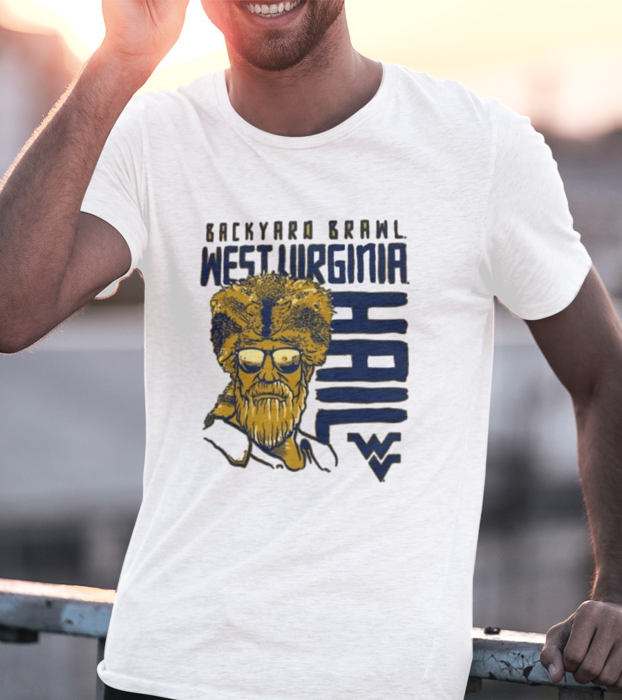 Backyard Brawl West Virginia Hail WVU Mountaineer T-Shirt