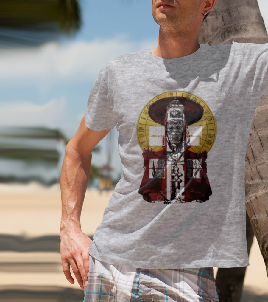 Dozens Of Rebel Moon Roman Numeral Halo Clergyman T-Shirt