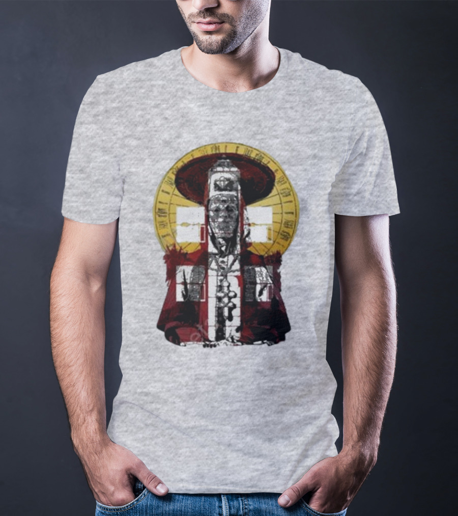 Dozens Of Rebel Moon Roman Numeral Halo Clergyman T-Shirt