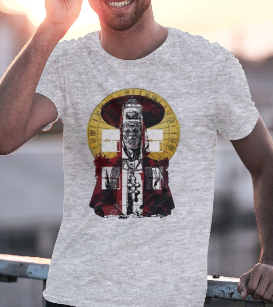 Dozens Of Rebel Moon Roman Numeral Halo Clergyman T-Shirt