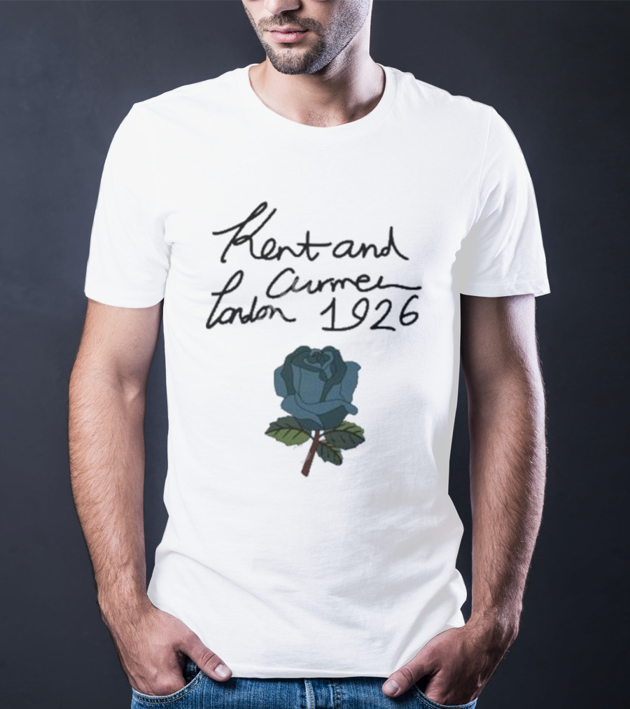 Kent And Curwen London 1926 Blue Rose T-Shirt