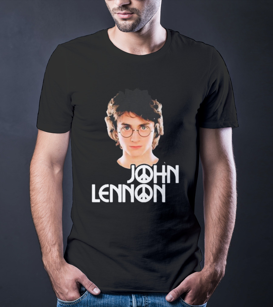 John Lennon Shitheadsteve Peace Symbol Glasses T-Shirt