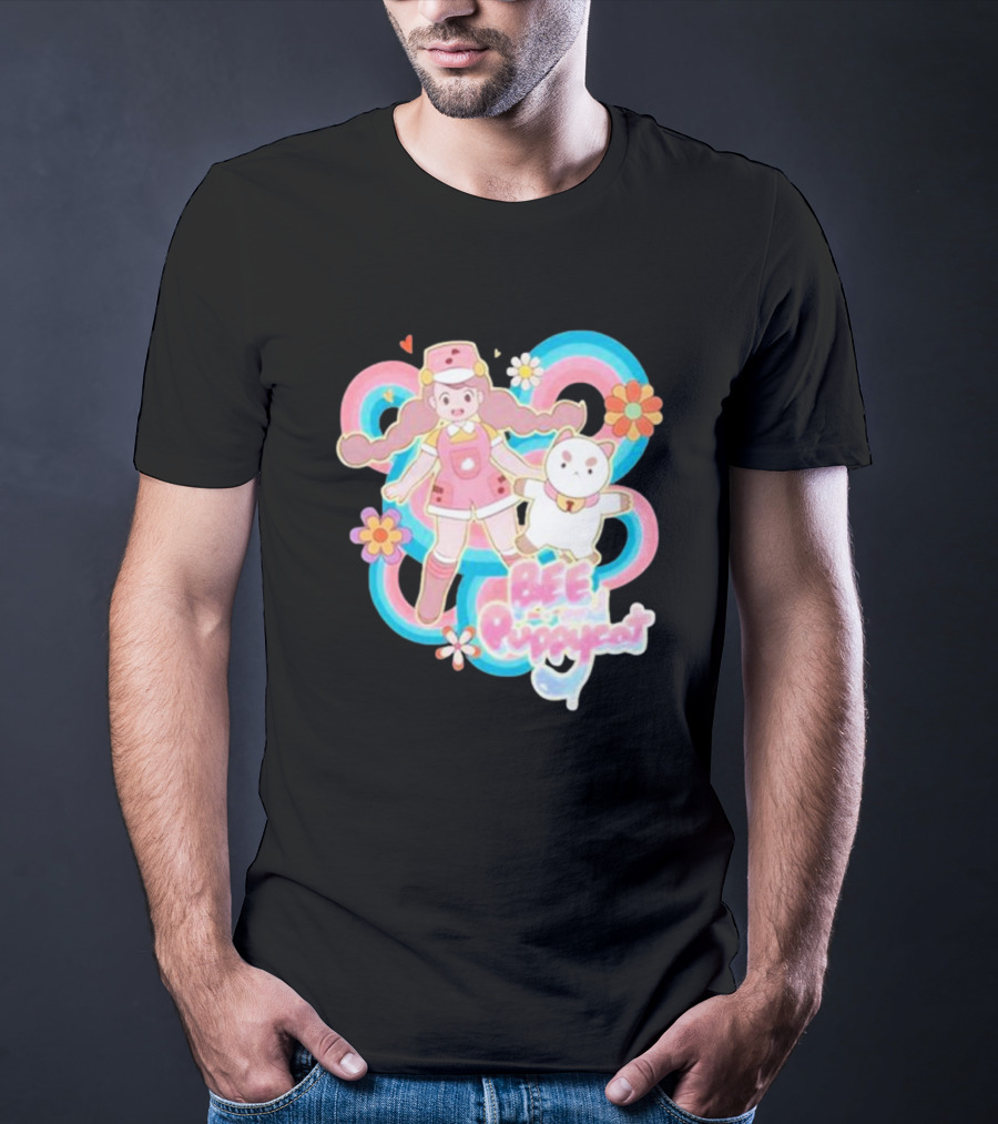 Bee And Puppycat Sunkissed Space Floral Friendship Adventure T-Shirt
