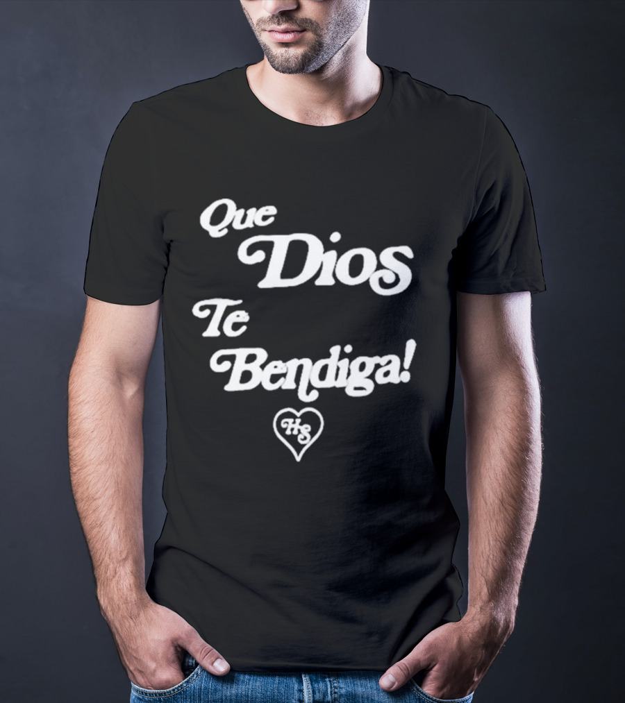 Heaven Sent Que Dios Te Bendiga HS Heart T-Shirt