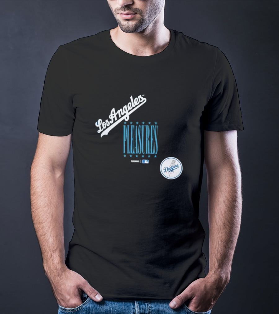 Los Angeles Dodgers PLEASURES MLB Collaboration T-Shirt
