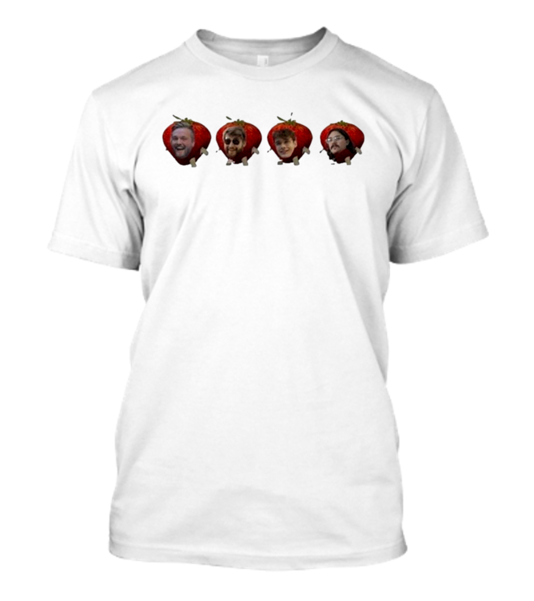 Lovejoy Band Members As Strawberries Visual Mashup T-Shirt