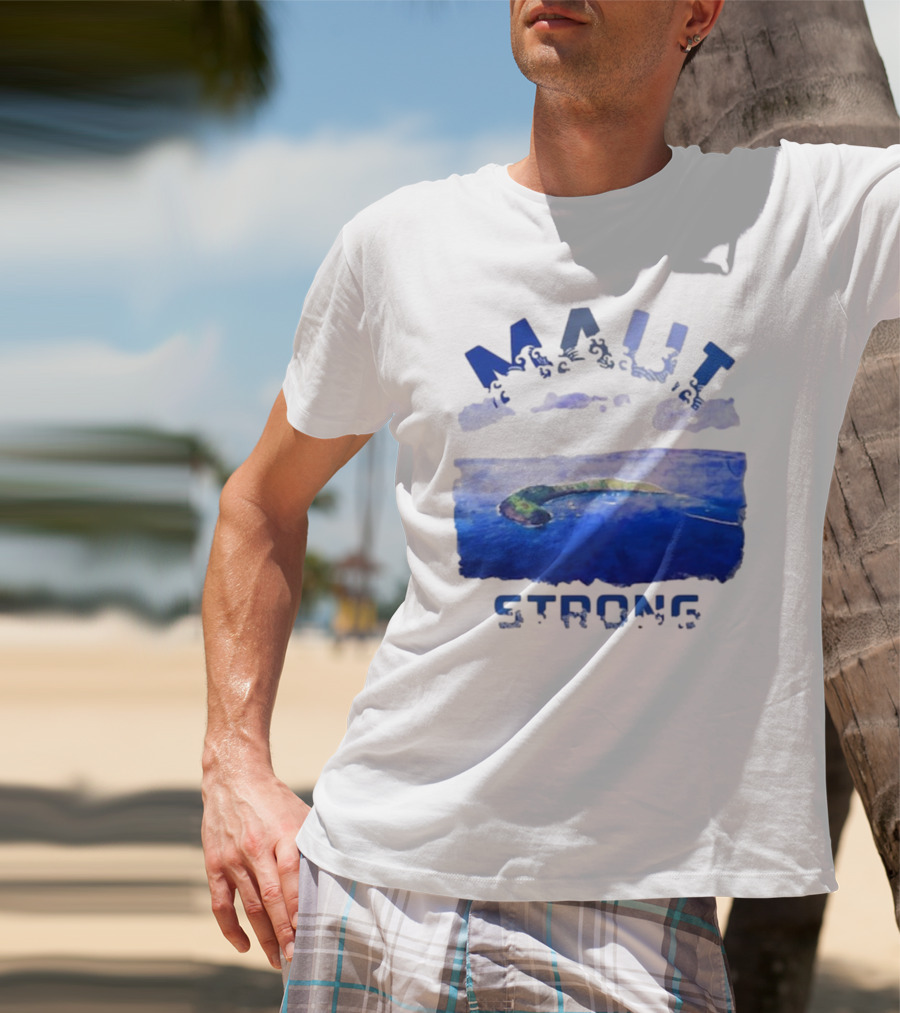 Maui Strong Lahaina Vintage Coastal Landscape T-Shirt