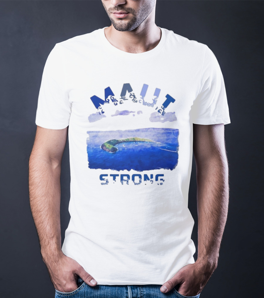 Maui Strong Lahaina Vintage Coastal Landscape T-Shirt