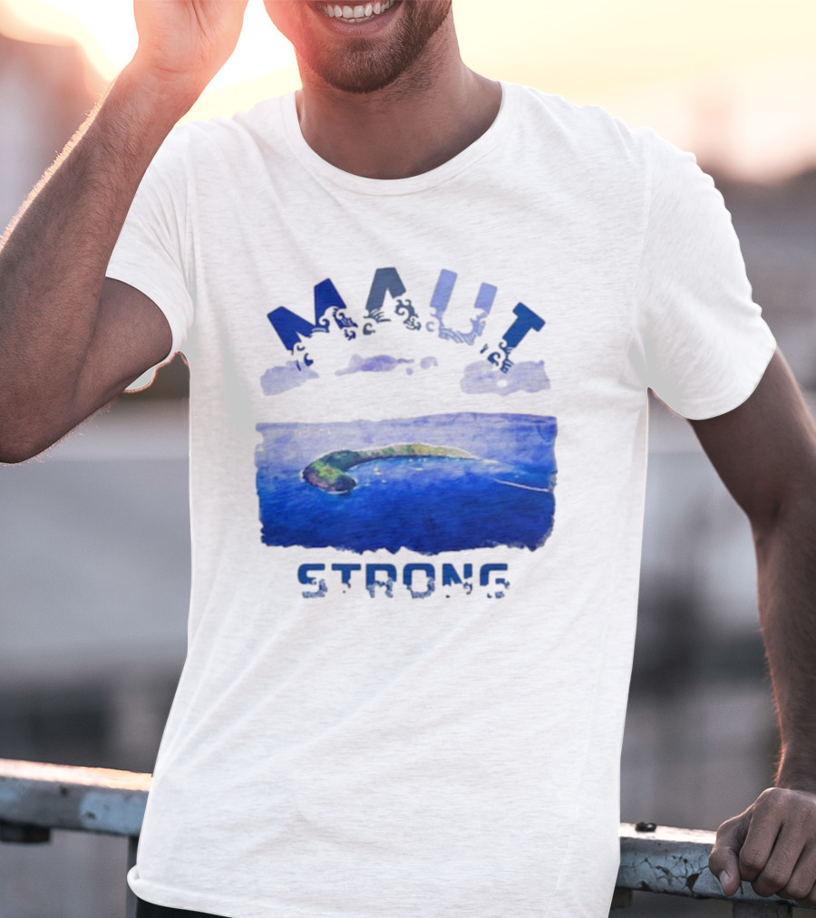 Maui Strong Lahaina Vintage Coastal Landscape T-Shirt