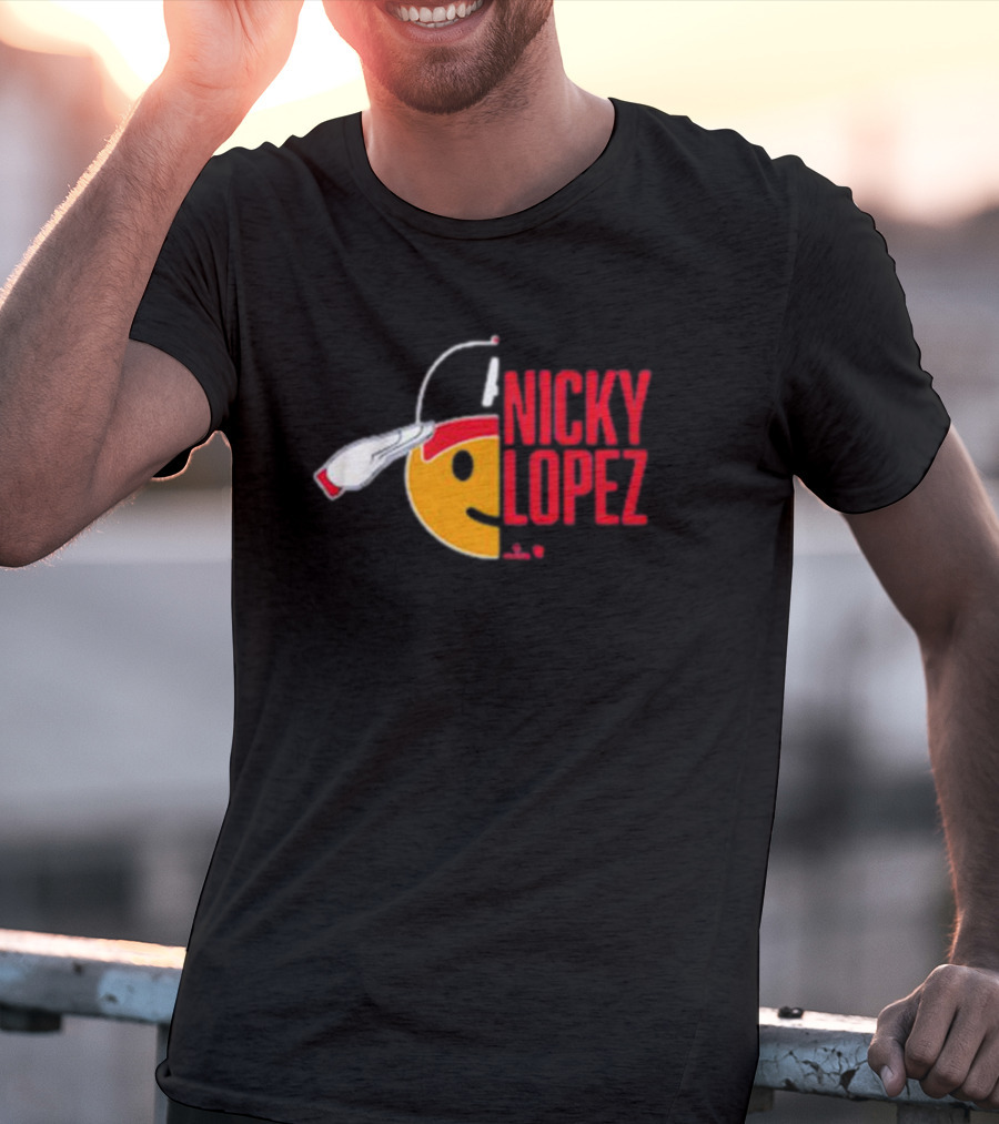 Nicky Lopez Salute Icon Atlanta Braves T-Shirt