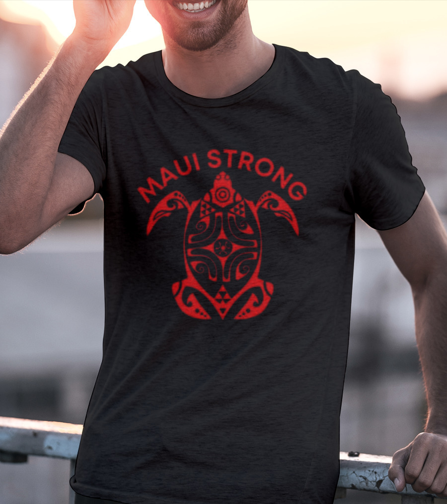 Maui Strong Turtle Polynesian T-Shirt
