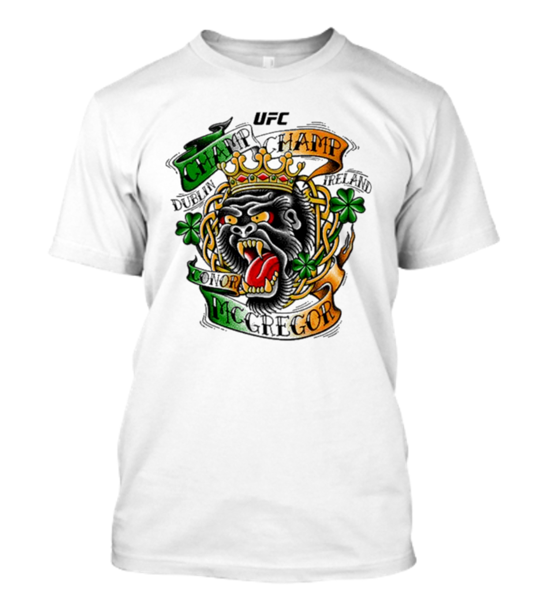 UFC Conor McGregor Champ Champ Dublin Ireland Screaming Gorilla T-Shirt