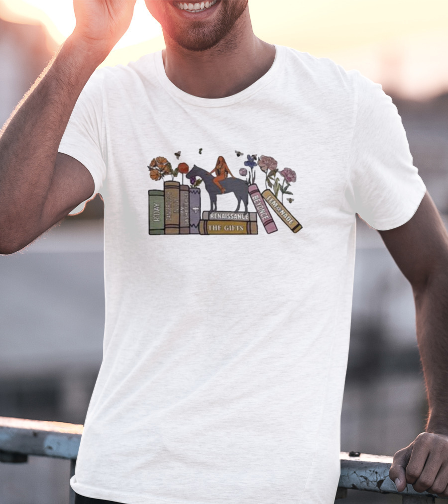 Beyonce Renaissance Lemonade Gifts Vintage Album Books Rider T-Shirt