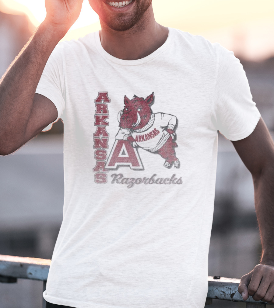 Arkansas Razorbacks Vintage Phase Out Franklin T-Shirt