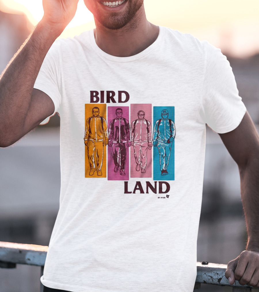 BIRDLAND BROS WALKING COLOR PANELS T-Shirt