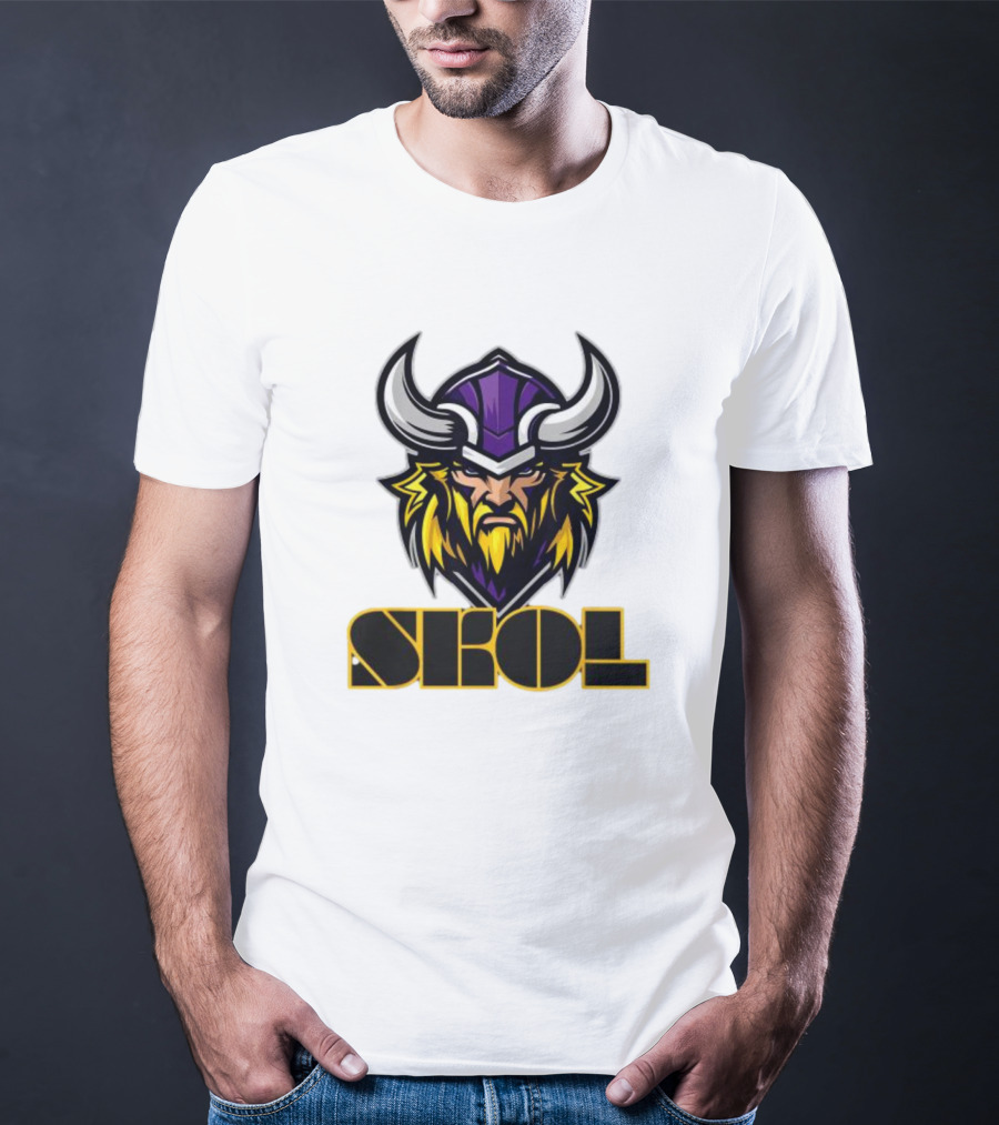 SKOL Scandinavian Pride Minnesota Vikings Warrior T-Shirt