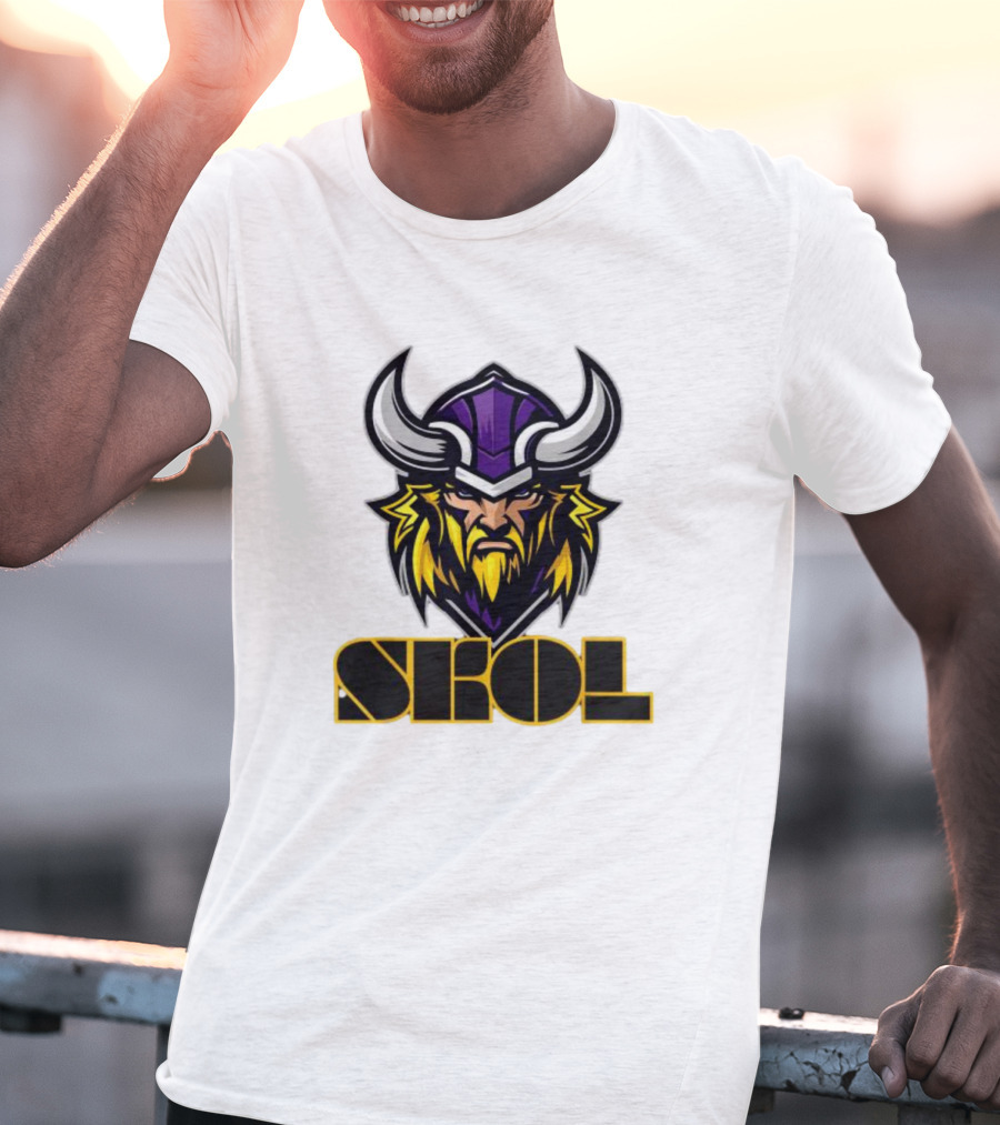 SKOL Scandinavian Pride Minnesota Vikings Warrior T-Shirt
