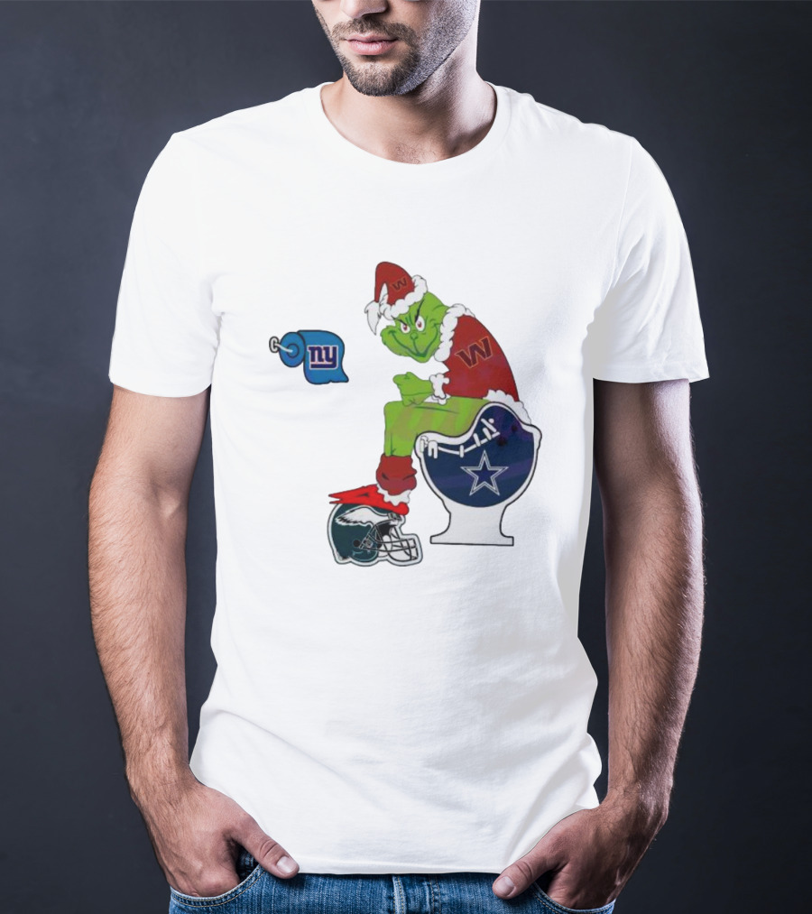 The Grinch New York Giants Dallas Cowboys Philadelphia Eagles Washington Commanders NFL Rivalry T-Shirt