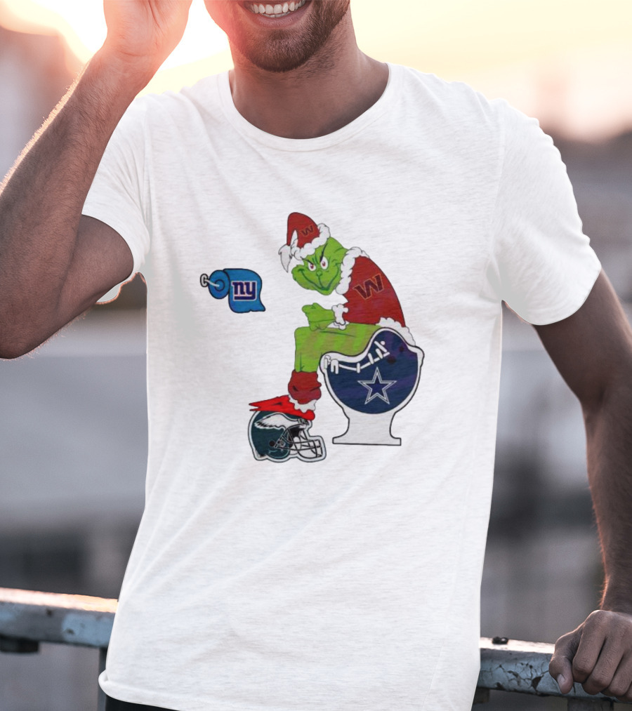 The Grinch New York Giants Dallas Cowboys Philadelphia Eagles Washington Commanders NFL Rivalry T-Shirt