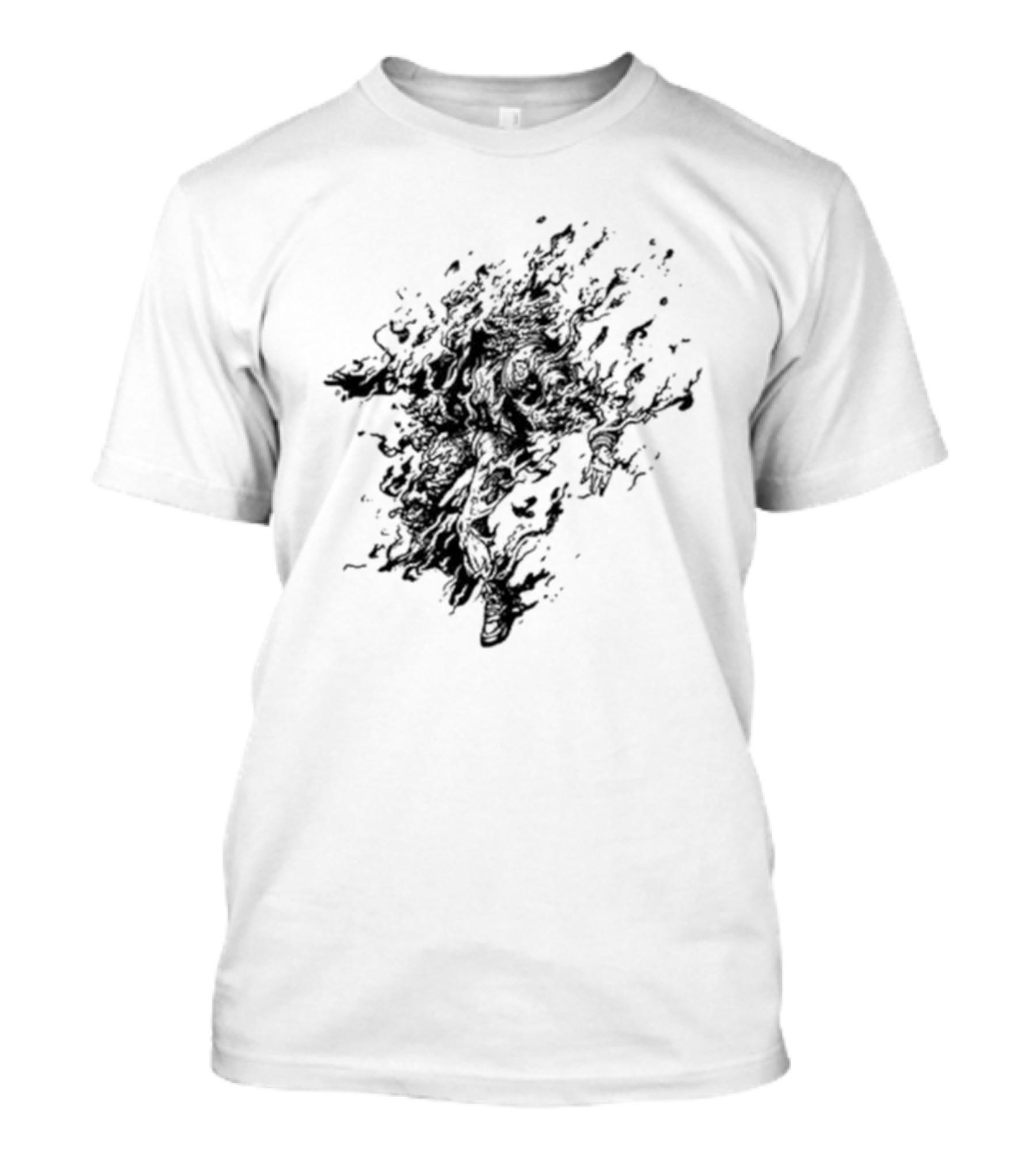 Exploding Fiery Abstract Jacket T-Shirt