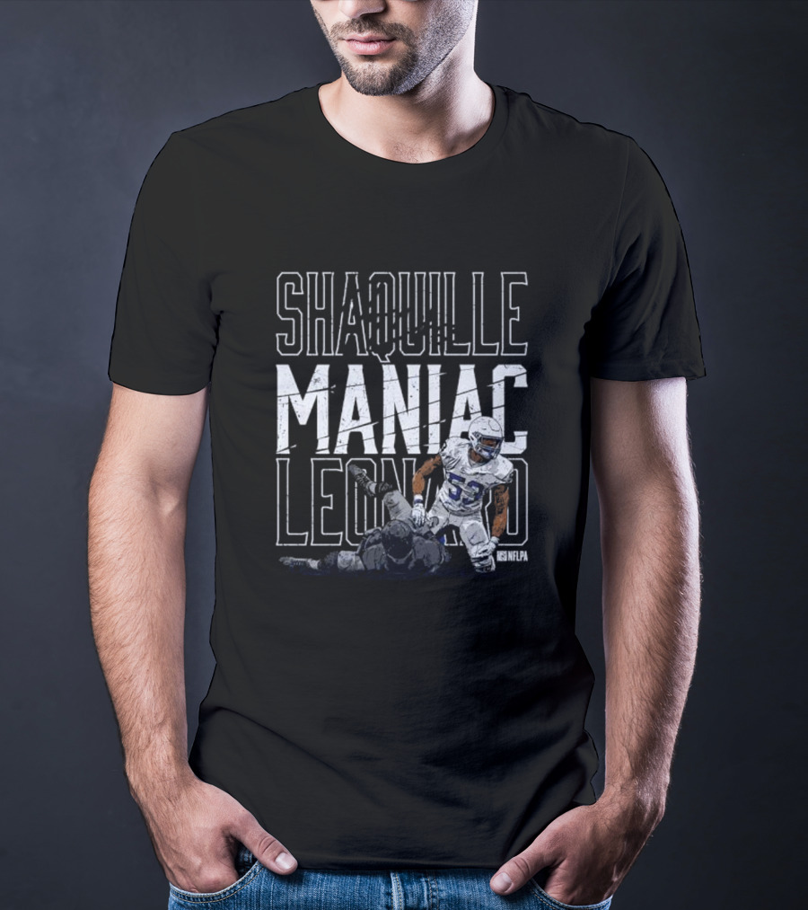 Shaquille Leonard Maniac NFLPA Signature Indianapolis Colts T-Shirt
