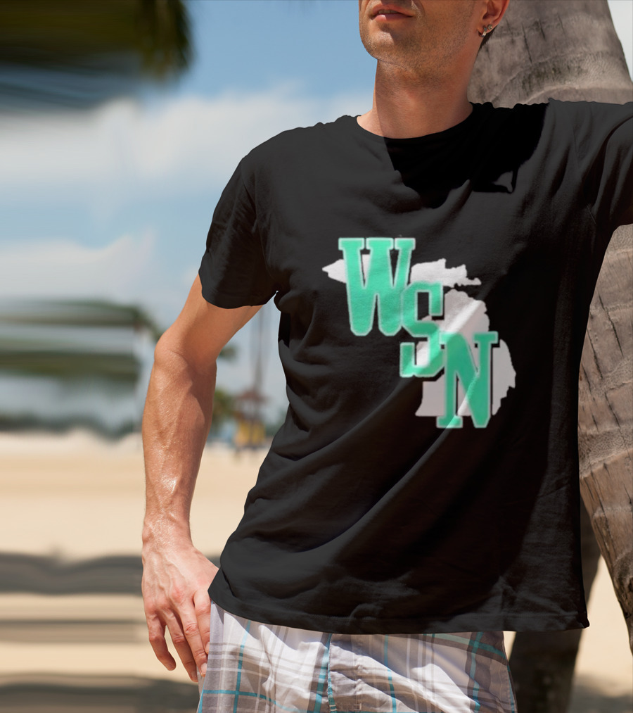 WSN Woodward Sports Michigan Text T-Shirt