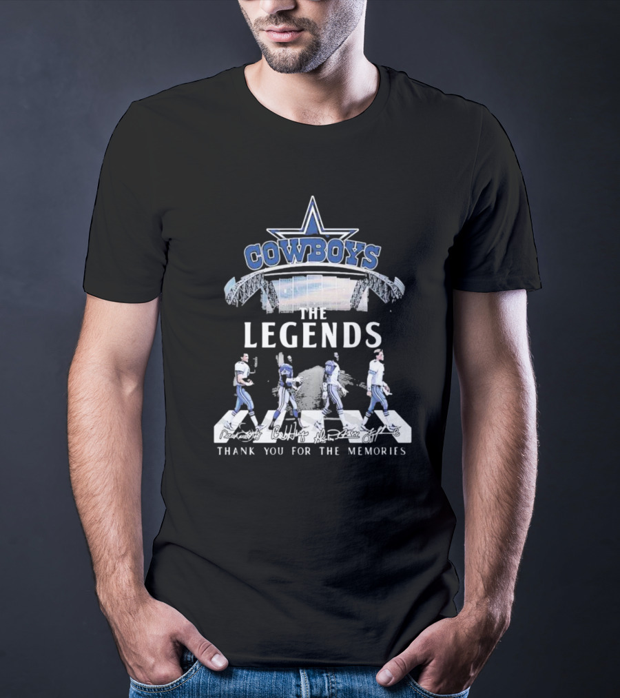 Cowboys The Legends Thank You For The Memories Dallas Stadium Players T-Shirt