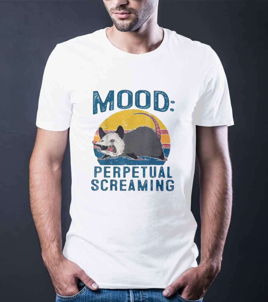 Mood Perpetual Screaming Opossum Vintage T-Shirt
