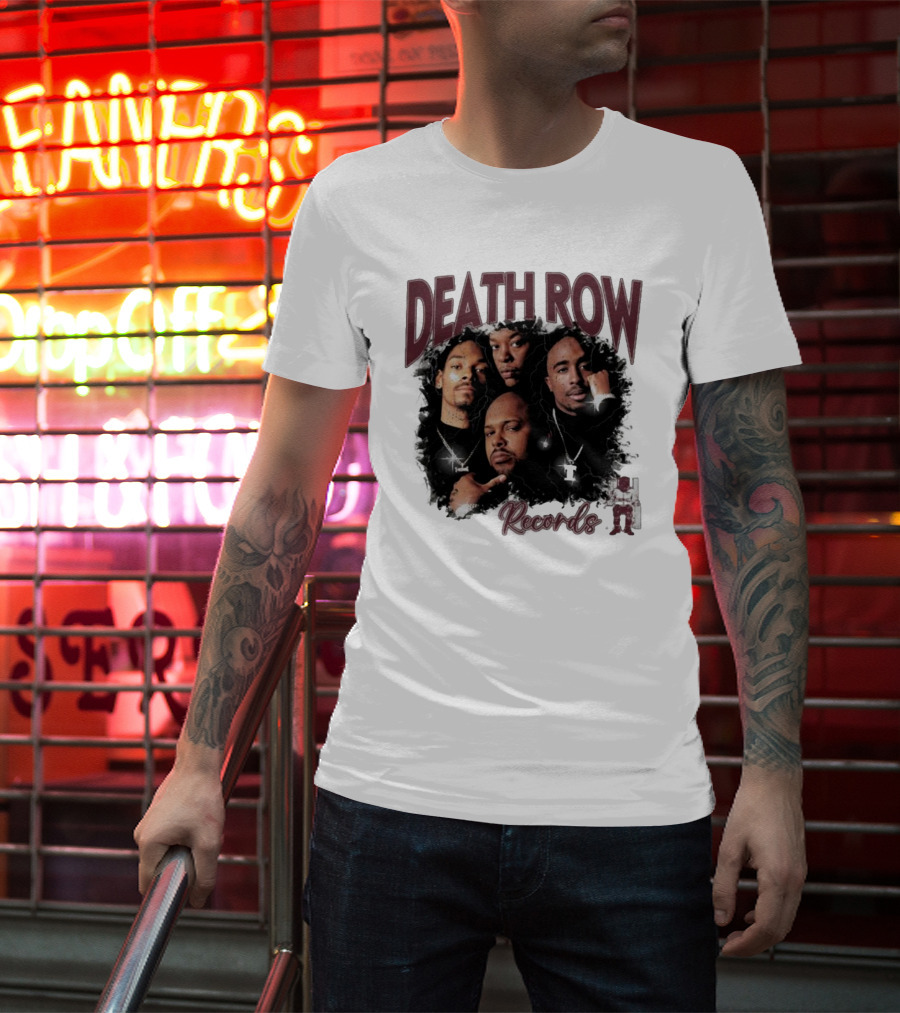 Burgundy Death Row Records Legends 5s T-Shirt