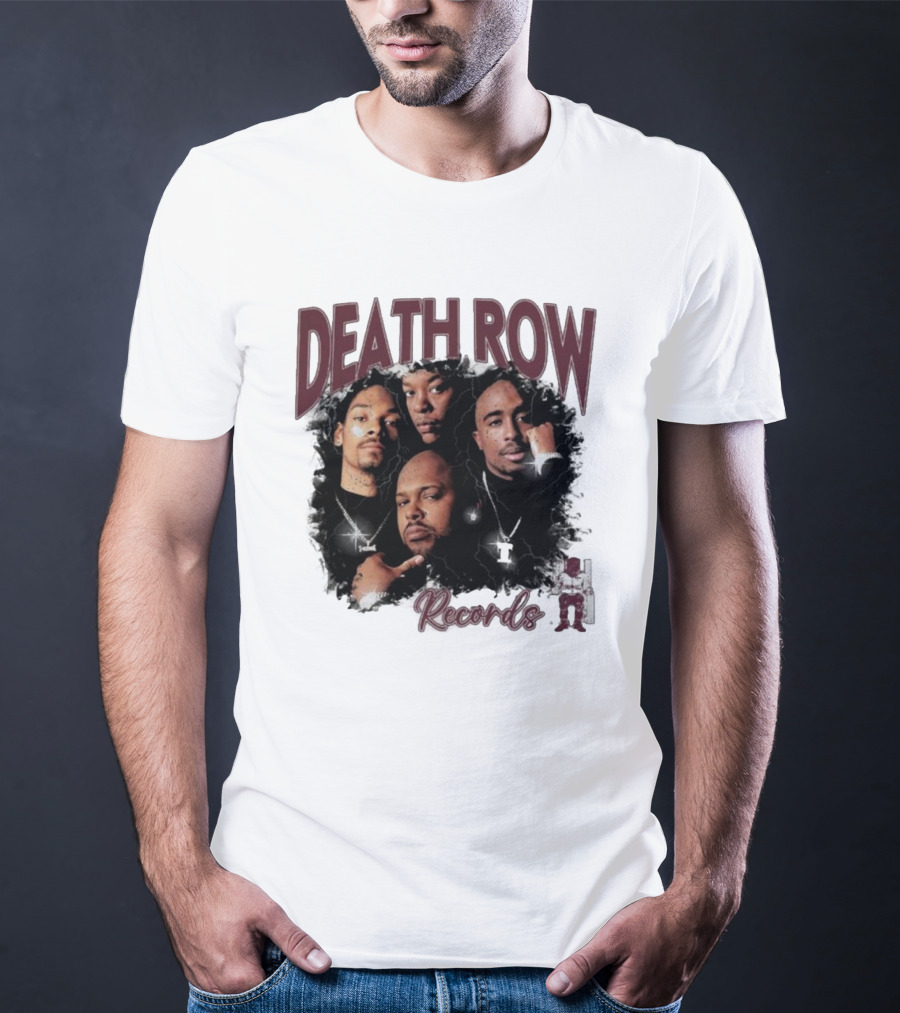 Burgundy Death Row Records Legends 5s T-Shirt