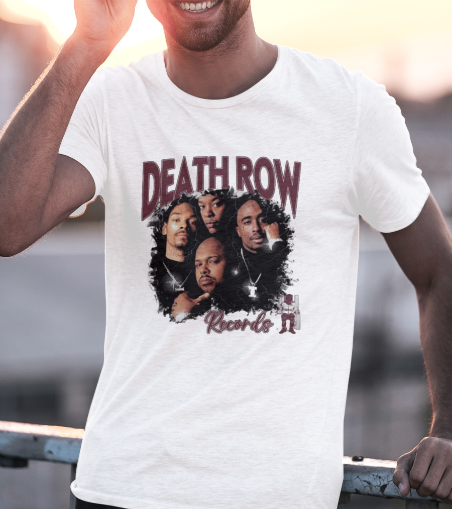 Burgundy Death Row Records Legends 5s T-Shirt