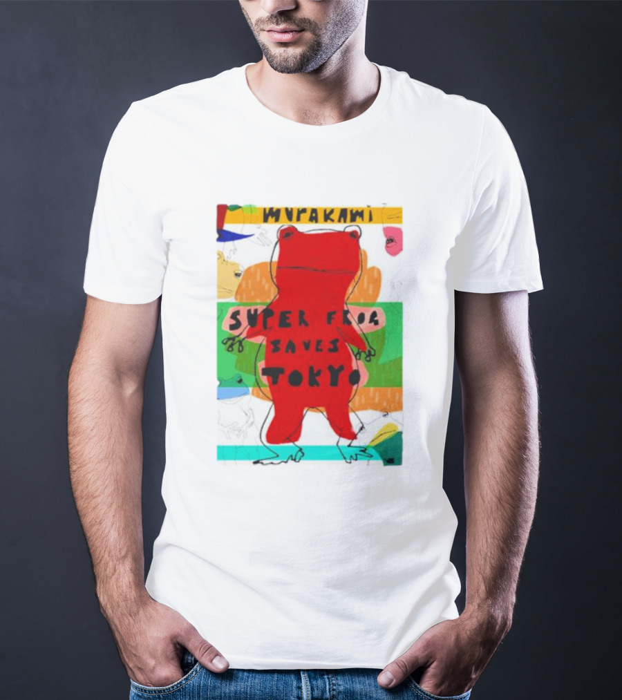 Super Frog Saves Tokyo Haruki Murakami T-Shirt