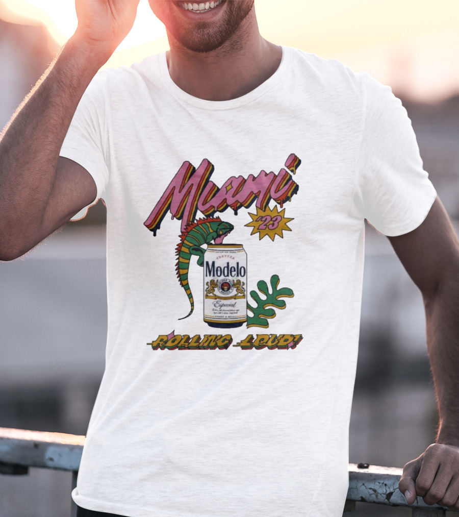 Miami 23 Iguana Modelo Rolling Loud T-Shirt