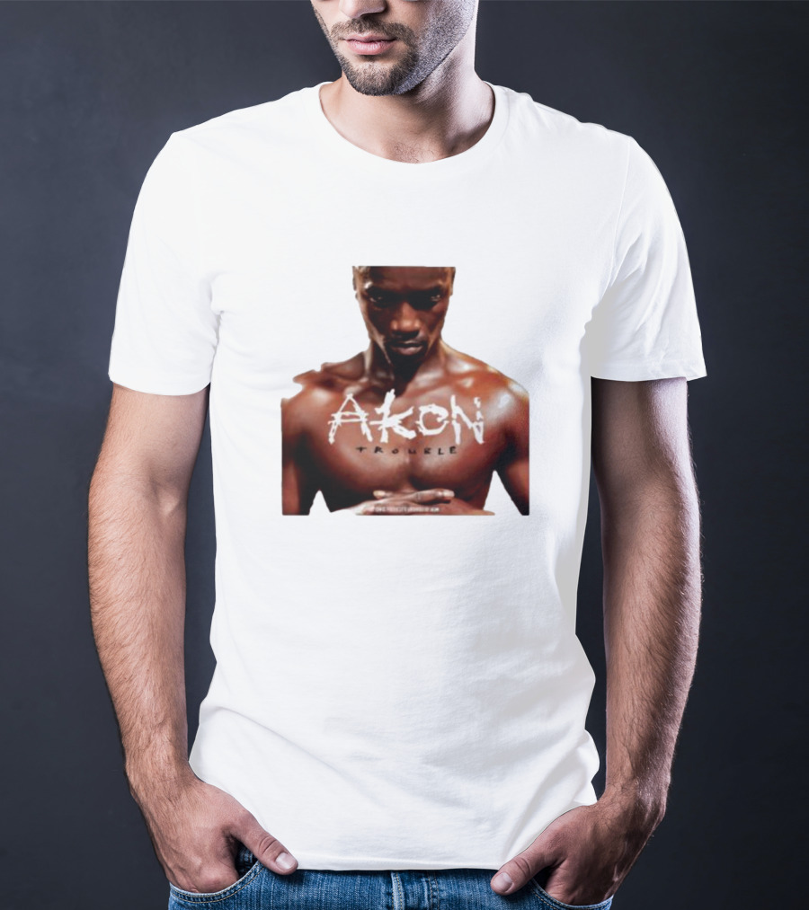 Akon Trouble Album Cover Image T-Shirt