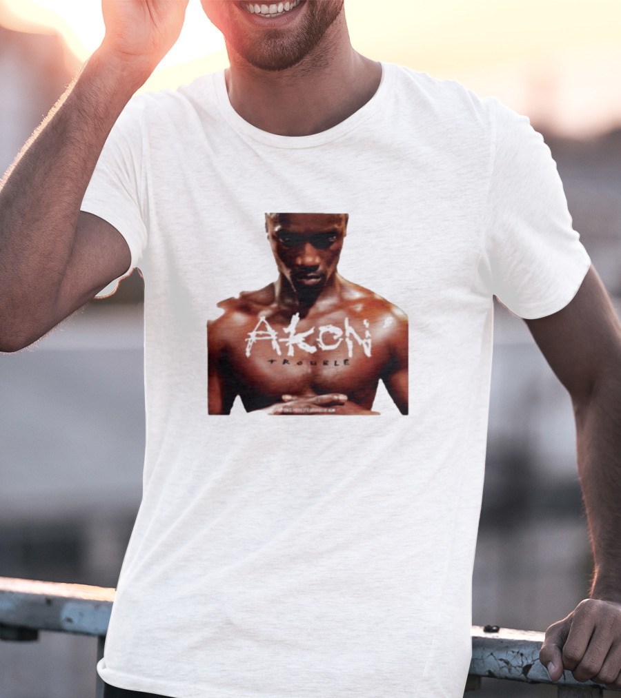 Akon Trouble Album Cover Image T-Shirt