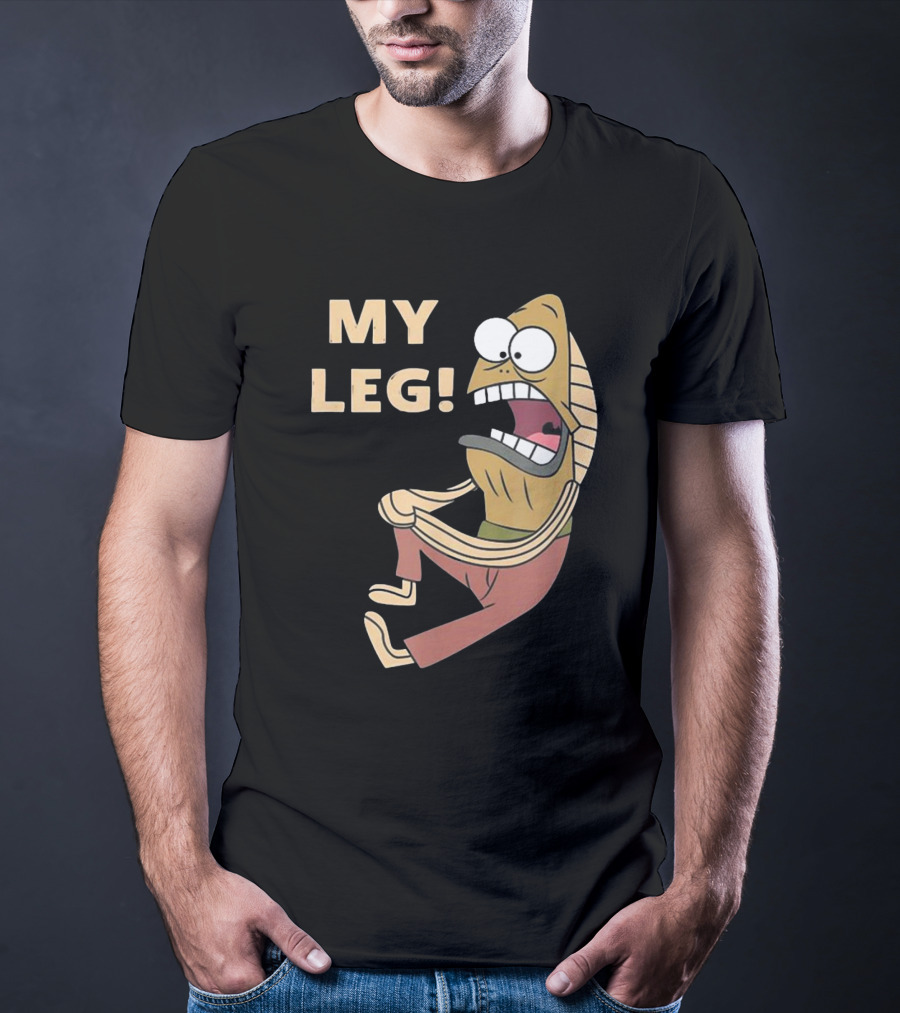 Thebaddestmitch Fred Fish My Leg Scream Character Spongebob Meme T-Shirt