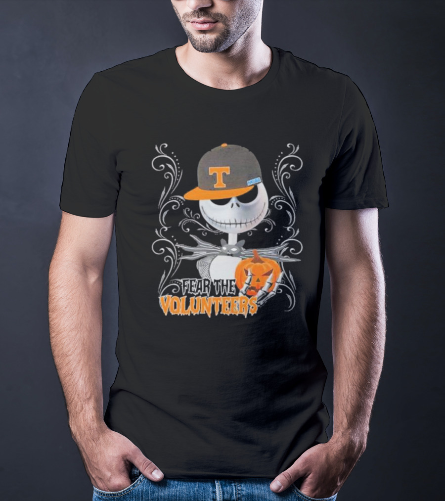 Jack Skellington Fear The Volunteers Pumpkin Halloween T-Shirt