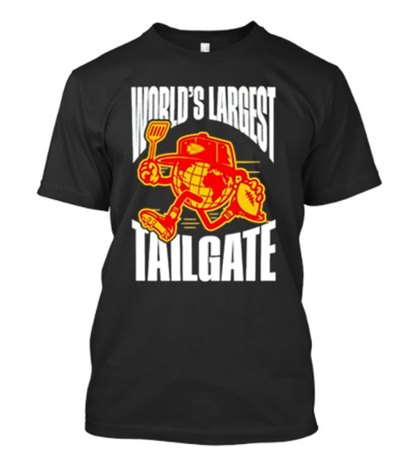 World's Largest Tailgate Football Globe And Spatula T-Shirt