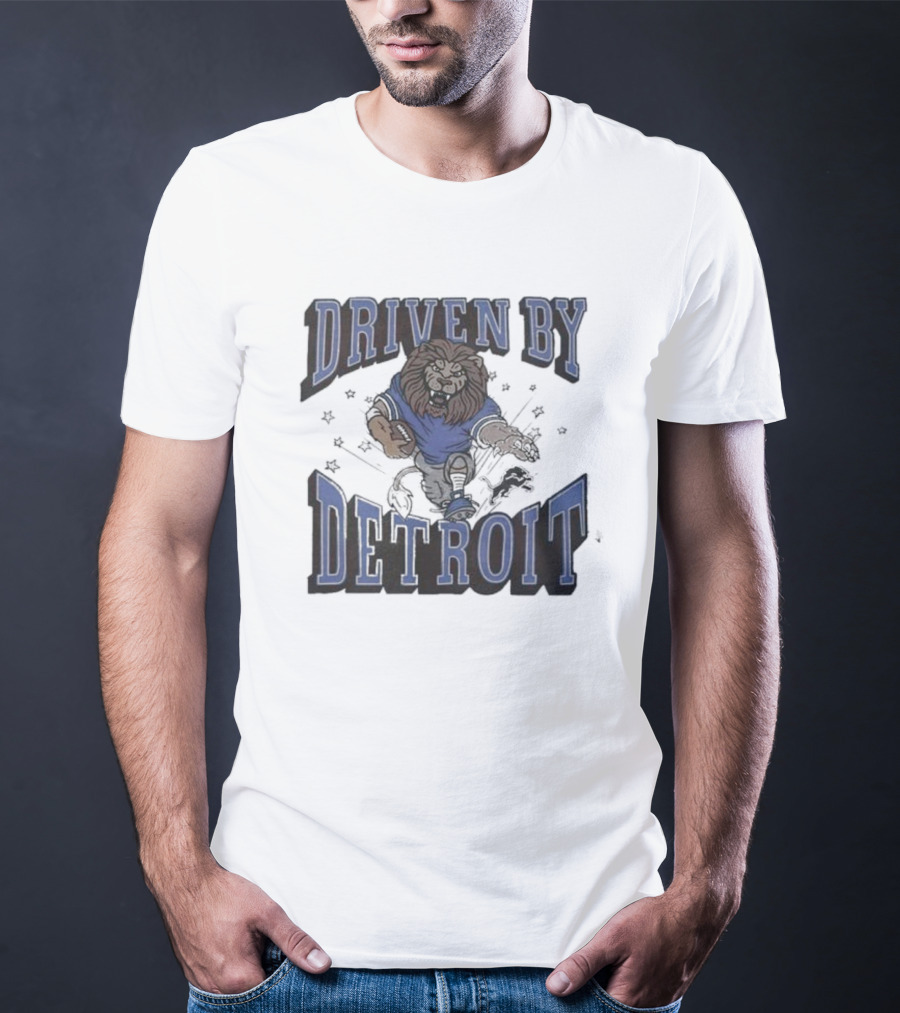 Driven By Detroit Lions Football Enthusiast T-Shirt