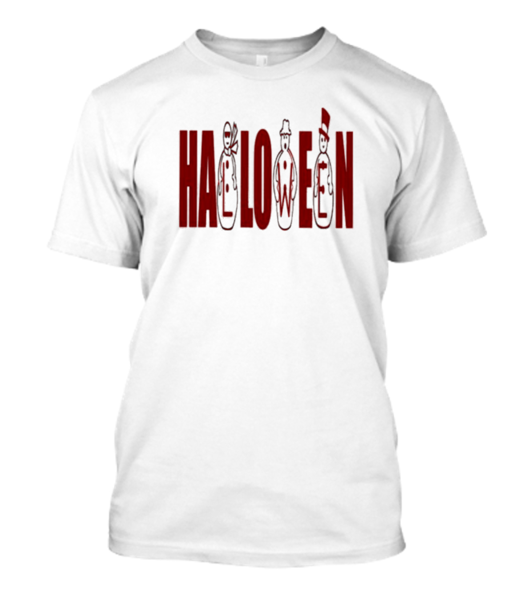 Halloween Snowman Trio Festive T-Shirt