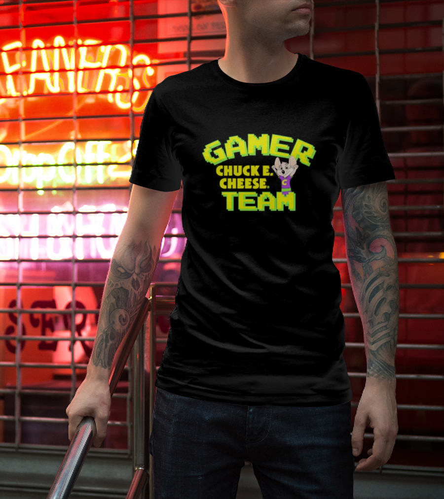Gamer Chuck E. Cheese Team T-Shirt