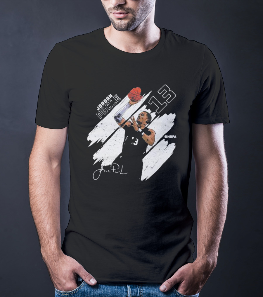 Jordan Poole NBPA 13 Basketball Signature T-Shirt