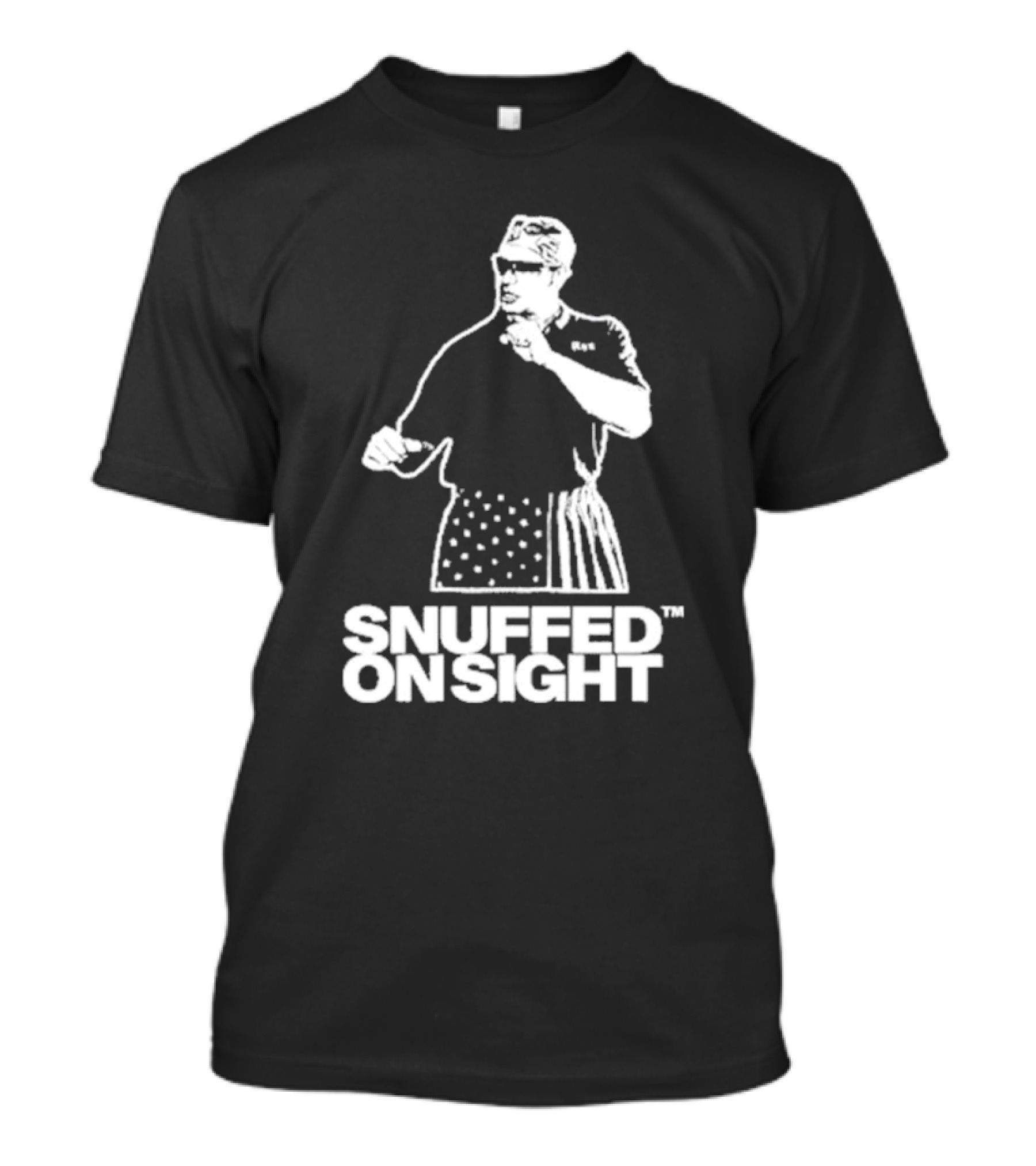 Snuffed On Sight American Flag Shorts T-Shirt