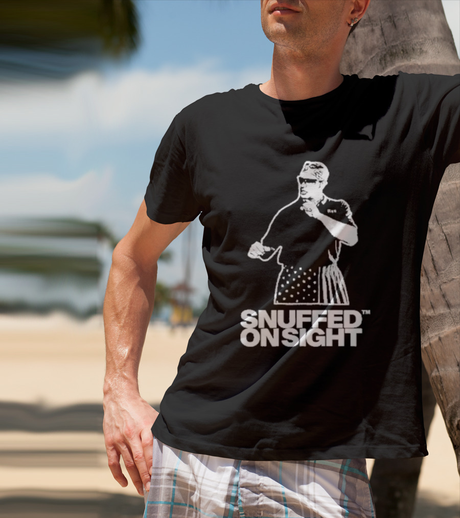 Snuffed On Sight American Flag Shorts T-Shirt