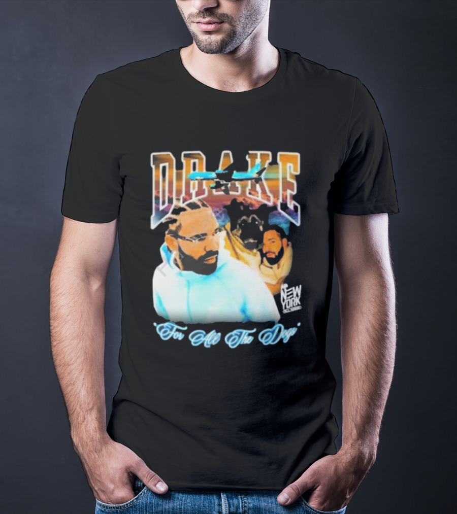 Drake For All The Dogs Airplane New York T-Shirt